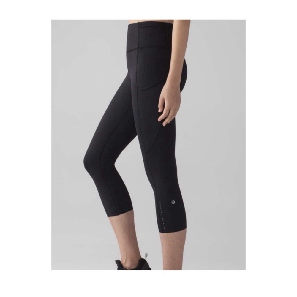 Lululemon Fast - Free Crop II Legging Nulux 19"‎ Black Size 4